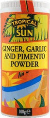 Tropical Sun Ginger, Garlic and Pimento Powder 100g