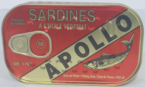 Apollo Sardines in Vegetable Oil 125g