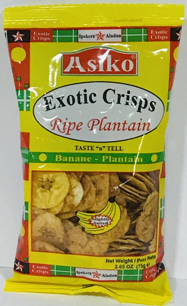 Asiko Plantain Chips (Yellow Sweet Slightly Salted)