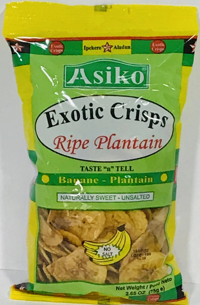 Asiko Plantain Chips( Naturally Sweet Unsalted)