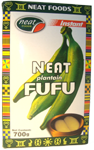 Neat plantain fufu